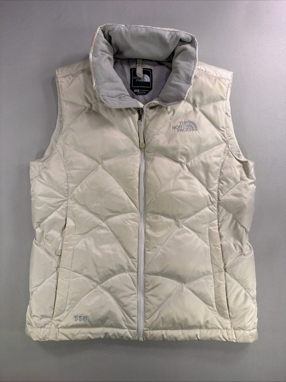 The North Face Women's Light Cream Quilted Insulated Vest